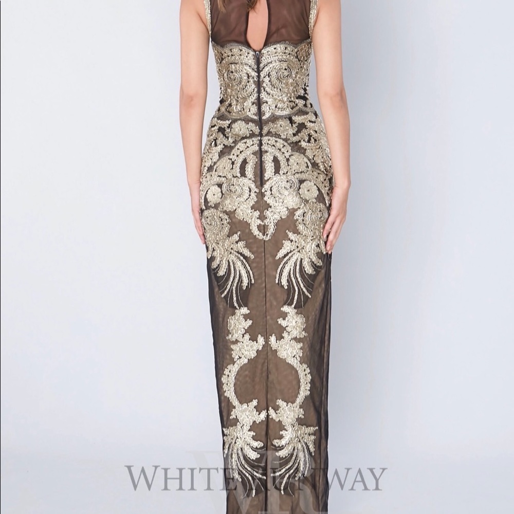 ✨HOST PICK✨ Jadore Gold Lace Mesh Formal Gown - Picture 7 of 9